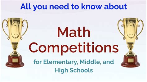 are math competitions useless